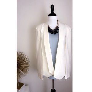Cream/Ivory Cape Blazer